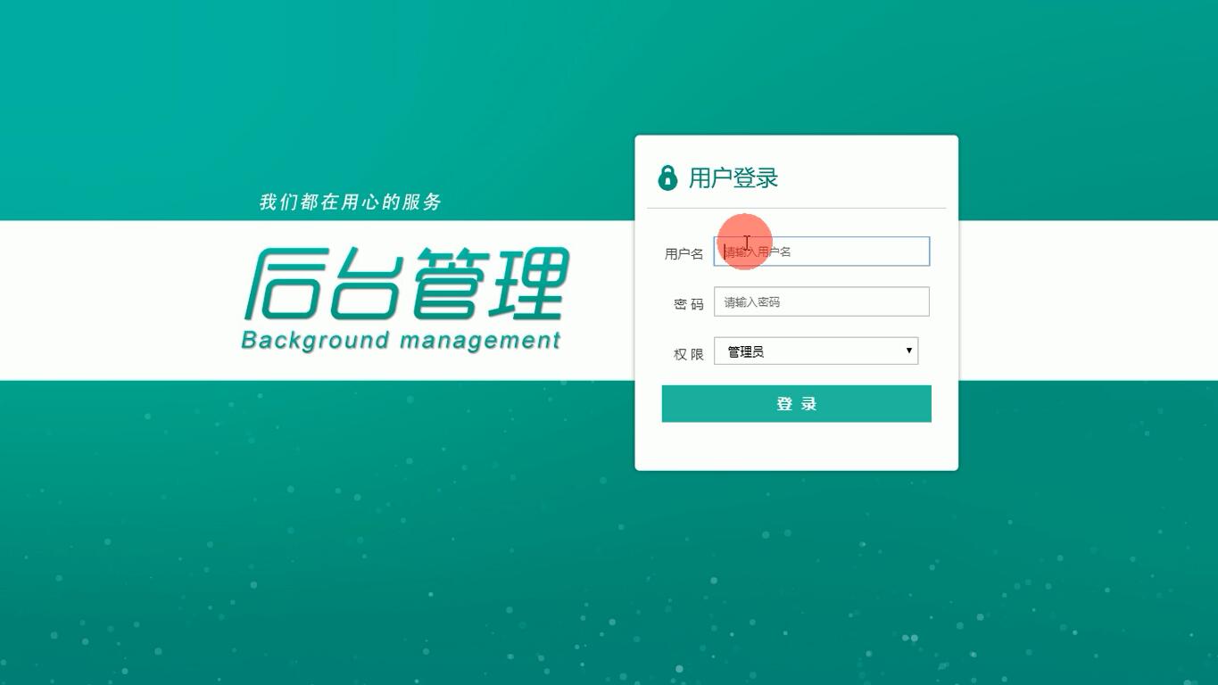 登录界面